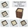 Large Capacity Wooden Walnut Grain Jewelry Box Dust-proof Necklace Display Storage Boxes  Gifts