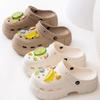 Summer new cute fruit three-dimensional cartoon hole shoes fashion soft sole casual cool slippers women's home