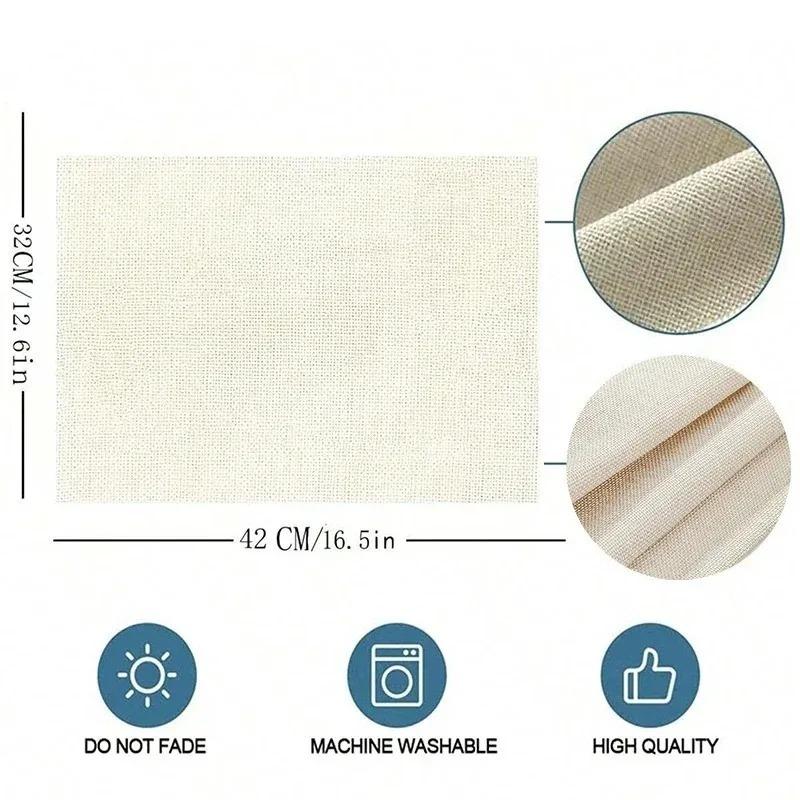 Artistic Floral "Gather" Quote Pattern Placemats Cute Watercolor Flower Designs Heat Resistant Table Mats For Dining Table