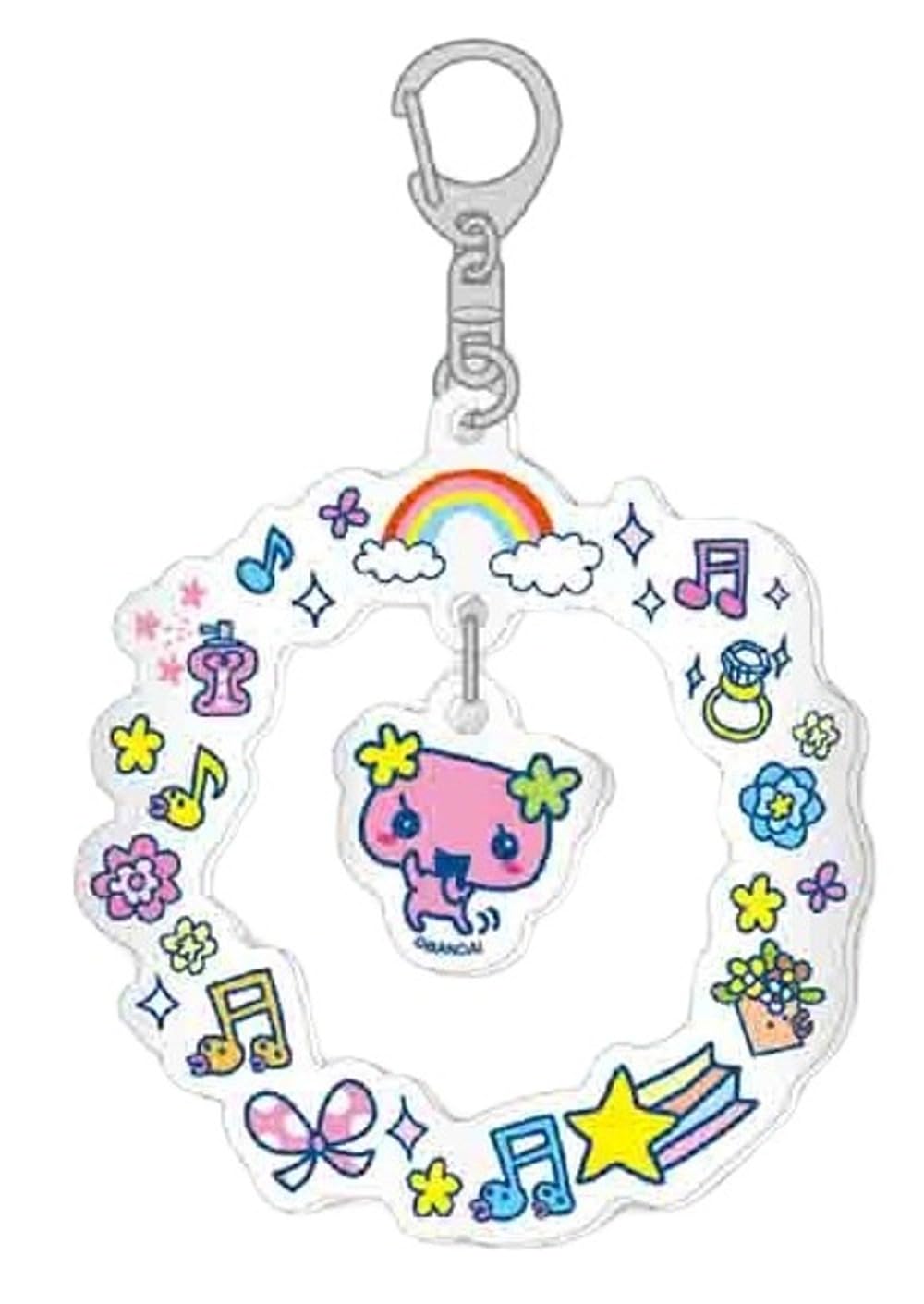 

Marimo Craft Акриловый брелок-качалка Тамагочи, Часы-цветок, Ш74 x В80 x Г3мм, TMGC-005