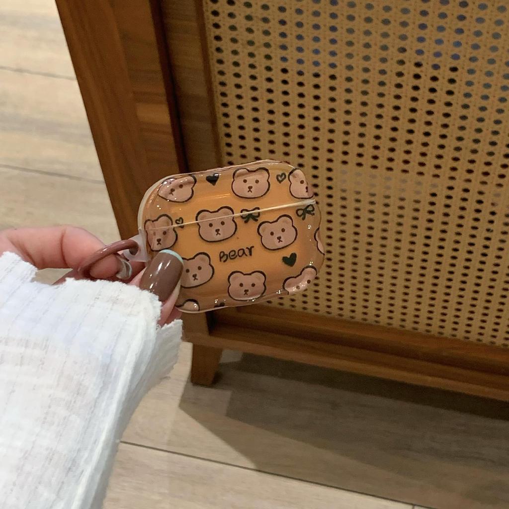 Hanfeng brown bear is suitable for AirPods 1 protective case pro1 wireless bluetooth 1/1 generation earphone case hanging chain