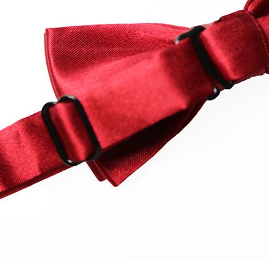Bow Ties for Boys Solid Color Pre-tied Kids Bow Ties Adjustable Neck Bowtie for Graduation Wedding Party School Casual