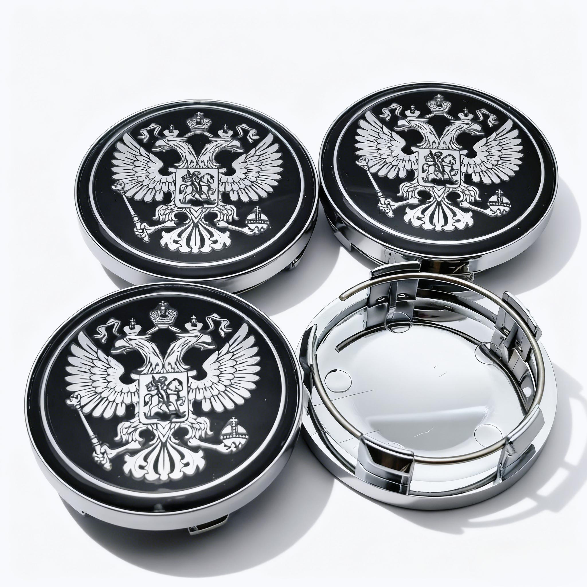 

4pcs Russian Coat of Arms Logo Emblem Car Wheel Center Caps 58MM 54MM Wheels Hub Cap Rim Hubcaps Dust Cover Replace Accessories Russian Coat of Arms&4pcs T58 Wheel Caps
