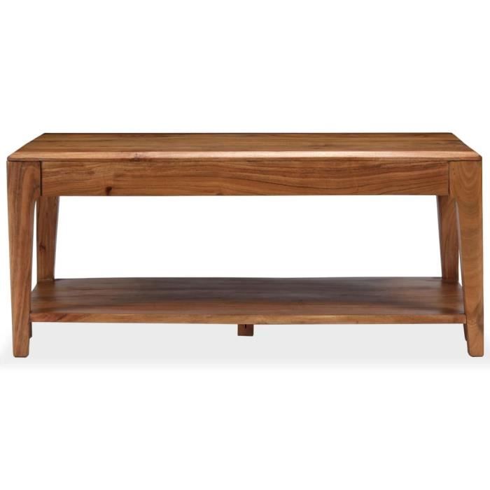 VidaXL Table basse Bois massif 88 x 50 x 38 cm