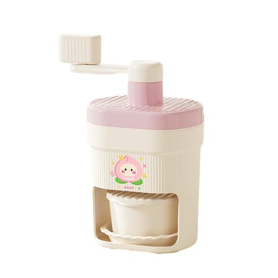 Hand Crank Ice Crusher Stainless Steel Blades Summer Slushy Maker