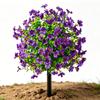 Realistic Flower Stake 22Inch High Artificial Plant Outdoor Plastic Flower For Garden Patio Front Porch Yard Landscaping