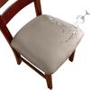 Stretchable Chair Cushion Cover PU Fabric Stool Cover Solid Color Seat Cover