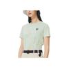 Li Ning Sports Life Series Enlightenment Solid Color Regular T-Shirt Women Tops Green AHSS312-2