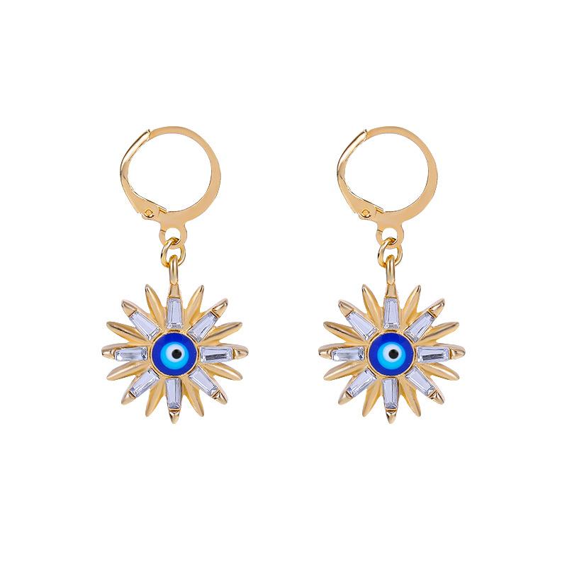 Halskette Ohrringe Schmuckset Mode Galvanisieren Teufelsauge Schmuck Punk Schmuck Damen Accessoires