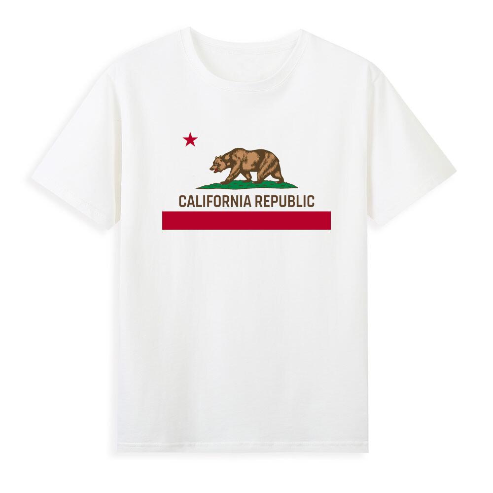 California Republic Flag Usa Ncr Flag Patriotic State Travel TShirt S