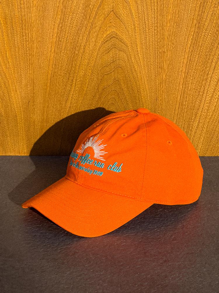 Moningkeopileonkeulleob Sun Light Logo Ball Cap Orange