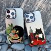 Luxury Scene Lovely Cat Playing Fun Phone Case For iPhone 15 14 Plus Pro Max 13 12 11 Pro Max Mini Shockproof Laser Back Covers