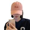 New Korean Version of Letter Embroidered Baseball Cap for Women In Summer Casual and Versatile Sun Protection and Sun Protection To Show Their Faces.