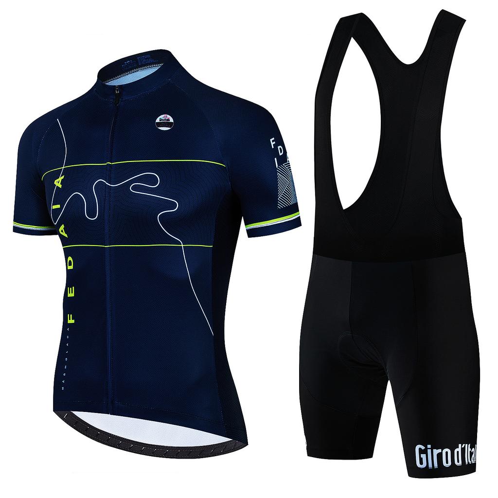 Cycling Jersey Set New Cycling Suit Short Sleeve Suit Men's Mountain Bike Pants