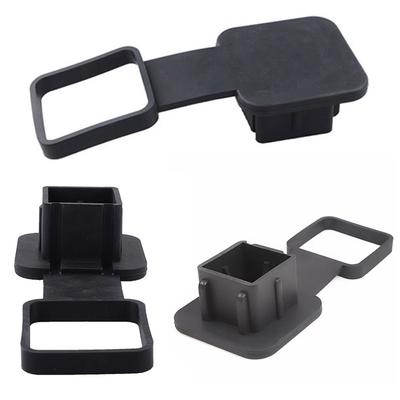 Universal Tow Hitch Covers Waterproof Tube Cap Protector Tow Plug Tube Cap Protector Auto Square Plug Fits 2" Receiver