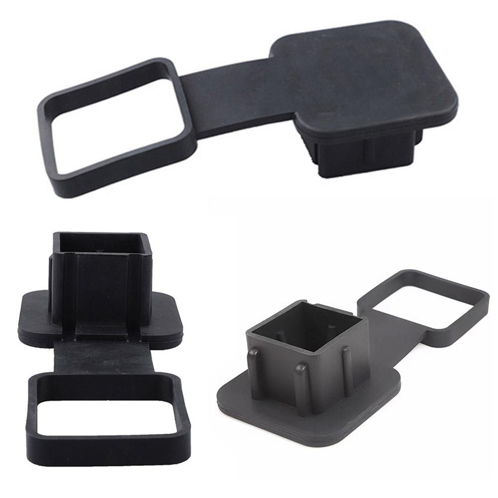 Trailer Hitch Receiver Cover Plug Waterproof Tube Cap Protector Dustproof Trailer Hitch Cover 2 Inch Receiver Auto Square Plug