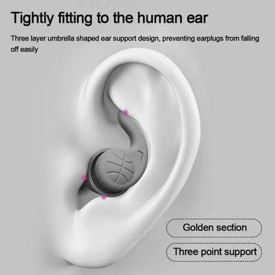 1/2 Pairs Professional Waterproof Swimming Earplugs, Reusable Silicone for Pool & Sleep, Super Soft Noise Reduction for Travel