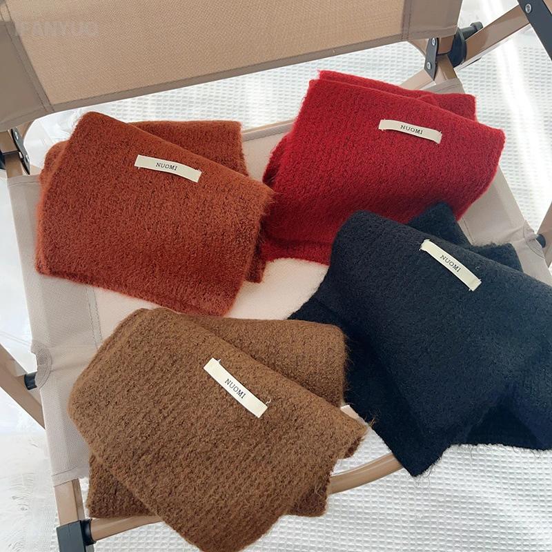 1-8Years Wool Versatile Children's Scarf Autumn and Winter Knitted Warm Scarves for Boys and Girls Trendy Windproof Headscarf