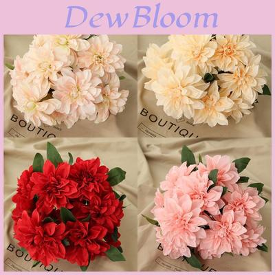 Artificial Dahlia Wedding Decor Flowers With Silk Material For Home And Event Use