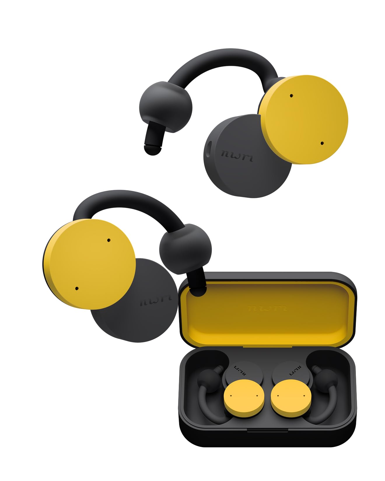 

nwm Warranty True Wireless Ear nwm DOTS Bluetooth NTT Mustard Yellow (noom) [Extended Edition] Open-Ear Speakers, Earbuds, 5.3, Sonority,