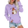 Women's Fashionable, Casual, Comfortable Round-neck, Hooded, Long-sleeved, Halloween-print Warm Sweater