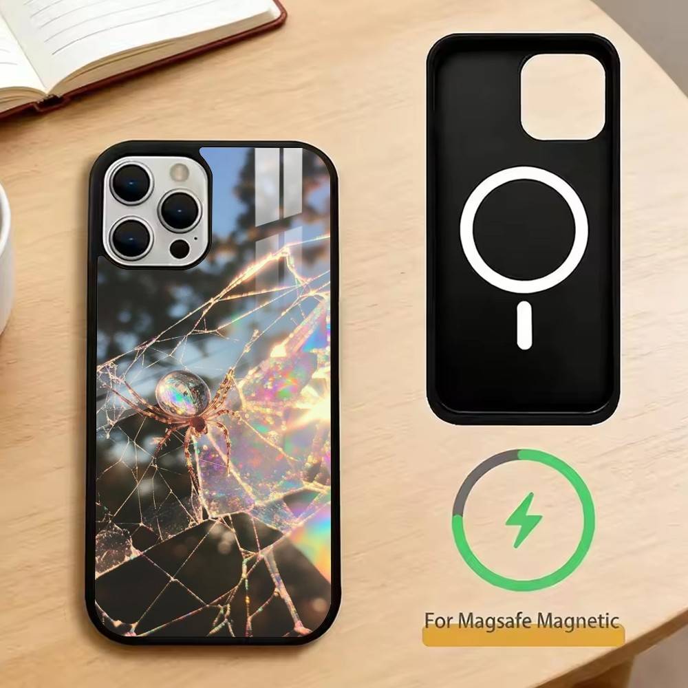

Laser beam Phone Case For iPhone17,16,15,14,13,12,11 Plus,Pro Magnetic with Magsafe Wireless Charging iPhone13PRO
