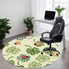 1 Stück Marienkäfer, Kleeblatt Büro Runder Teppich, Teppich für Büro, Gaming, Leichte Runde Bodenschutzmatte yy260208099