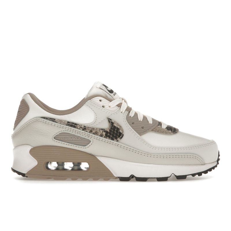 Nike Air Max 90 Pink Snakeskin Women Sneakers Light-Orewood-Brown Malt Phantom HV4915-100