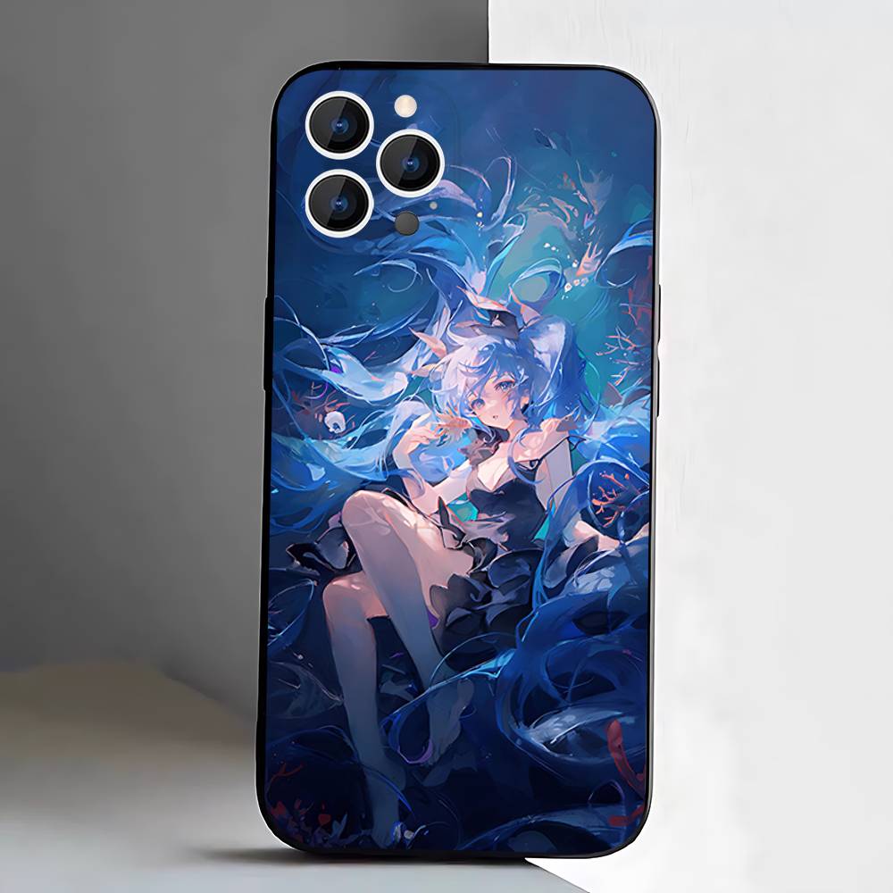 Anime M-MIKU For iPhone 12,16,13,14,15,17,11,Pro,Max,Plus,E,Air,Mini TPU Soft to Skin-friendly phone case