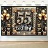 55th Birthday Celebration Banner Party Decorations Home Garden Studio and Outdoor Activities