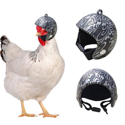 Chicken Helmet Adjustable Safe Comfortable Cute Protective Chicken Headgear for Small Birds Pet Supplies