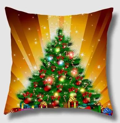 Led Christmas Pillowcase Cartoon Plant Creative Printing Luminous Cushion Cover Home Sofa Table Chair Decoration Pillow Cases