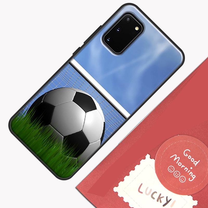 Football Soccer Ball Phone Case For Samsung Galaxy S24 S26 Ultra S20 S21 S22 S23 S25 Plus S10 S25 FE Cover Shell