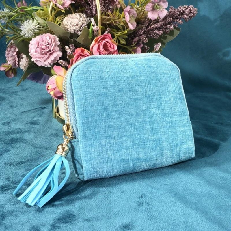 Chenilles Jewelry Organizer With Multiple Layers And Tassels Stylish Storage Bag Multi Compartment Container