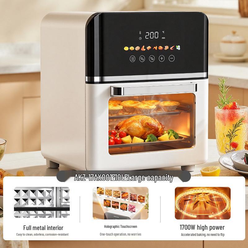 Aoke 360° Visual Air Fryer: Multifunctional, No-Flip, Large Capacity Electric Oven (2025 Model)