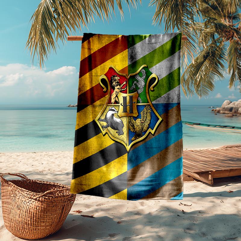 Ultra-Soft Beach Towel with Harry Potter Theme,Ideal for Pool - Camping, Diving - Perfect Travel Essential, Vibrant Beach Towel.