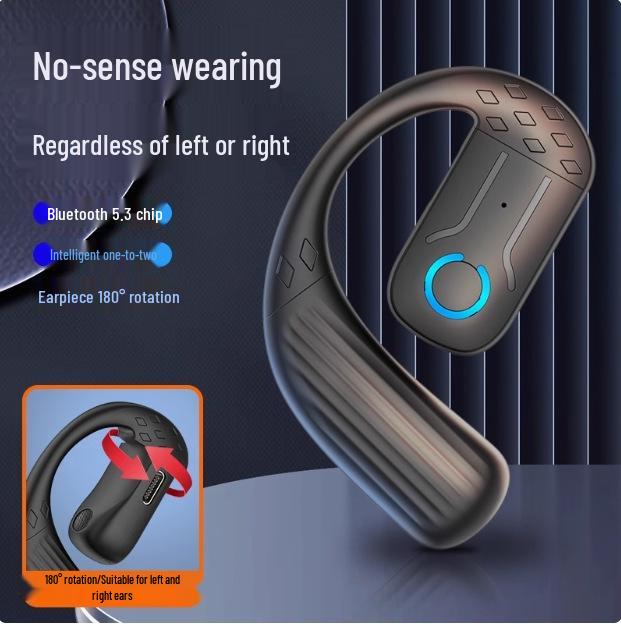 Universal Over-Ear Bone Conduction Wireless Earphones with Long Battery Life and Noise Reduction