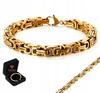 THICK BRACELET Silver Men' Bracelet Byzantine ROYAL + FREE