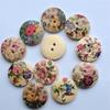Crafting For Decoration Color Wood Mixed 20mm 50Pcs Resin Buttons Round 2Holes Sewing