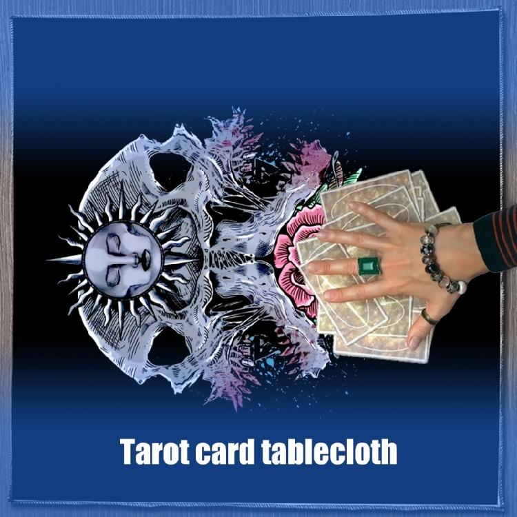 Flower Sun Pattern Astrology Tablecloth Altars Cloth Square Divinations Card Table Cloth Witchcrafts Deck Cloth
