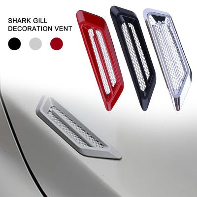 Car Exterior Hood Air Flow Side Fender Vent Intake Air Wing Cover Trim Car Styling Shark Gill ABS 3D Decoration New Decorations