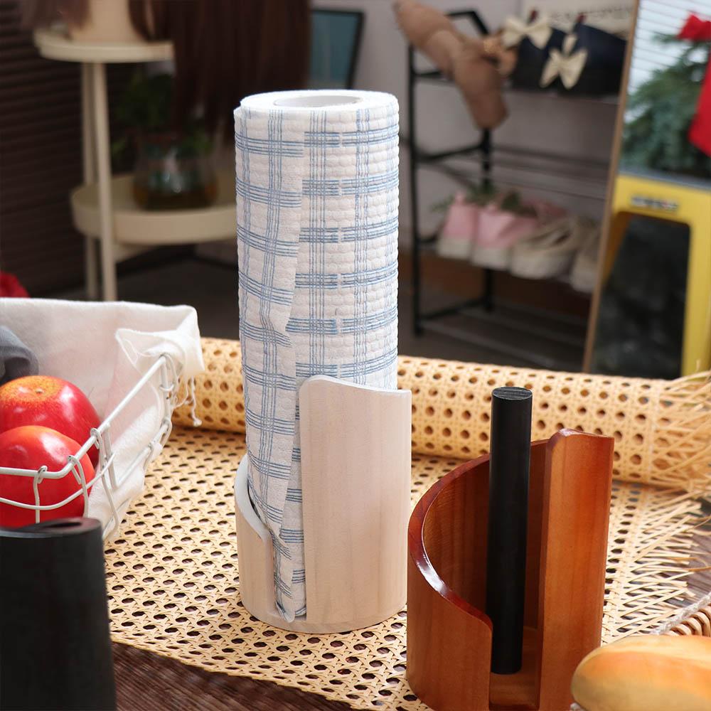 Countertop Design Wooden Paper Towel Holder Freestanding Base Freestanding Paper Roll Holder  Home