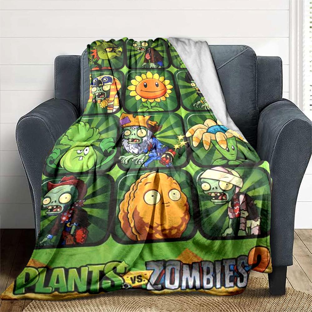 Plants Vs. Zombies Blanket Ultra-Soft Perfect for Sofa Couch Bedding for All Seasons Warmthful Decor Gifts For Family Or Friends