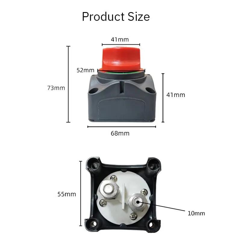 1PC motorcycle owner power switch Large current power off protection switch Motorcycle RV battery isolation switch