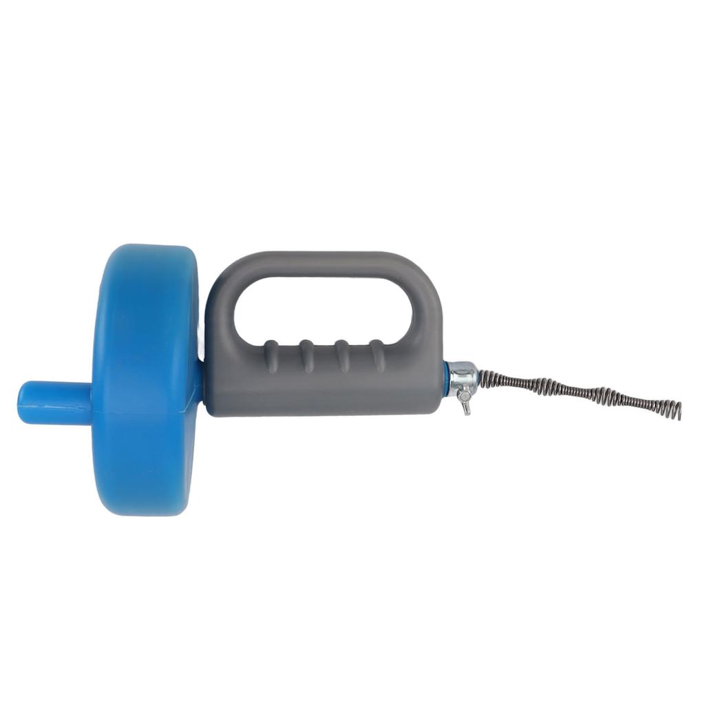 Blue Pipe Unclogger Hand Crank Sewer Unclogger Toilet Kitchen Steel Wire Pipe Blockage Dredging