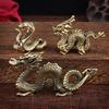 Retro Brass Chinese Zodiac Dragon Desktop Ornament