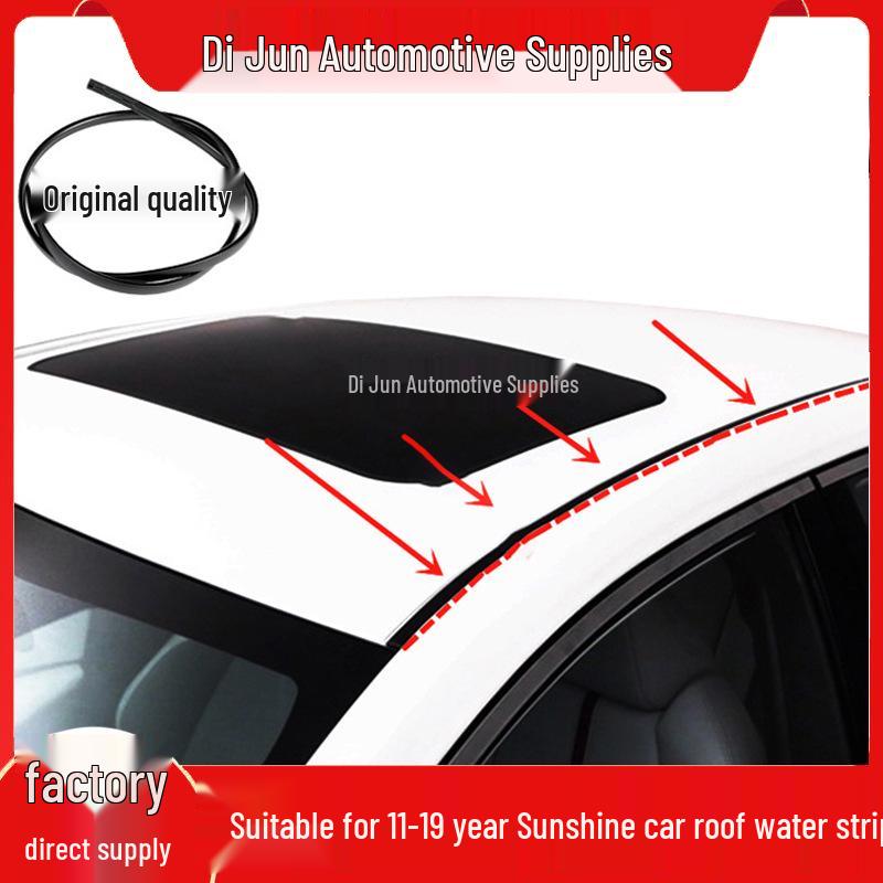 Compatible Sunny Car Roof Rubber Gutter Sealing Strip for Models 11-19 2011-2019 Sunny Driver s Side