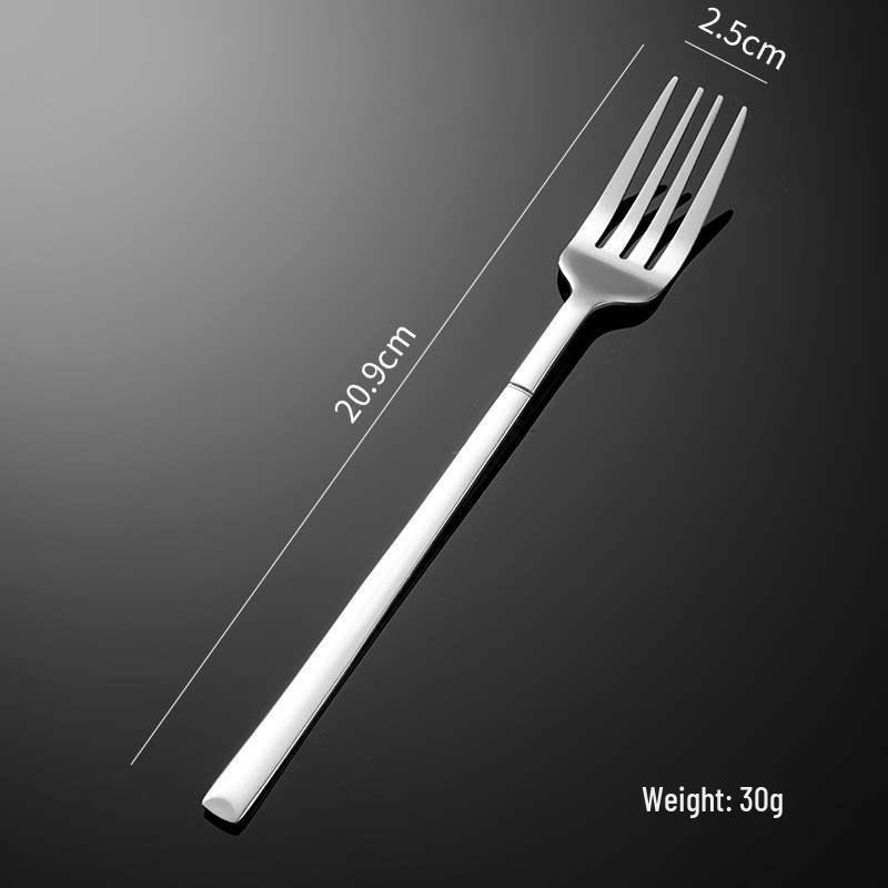 Four-Piece Stainless Steel Restaurant Knife, Fork, Spoon Set - Elegant Hotel Steak Tableware
