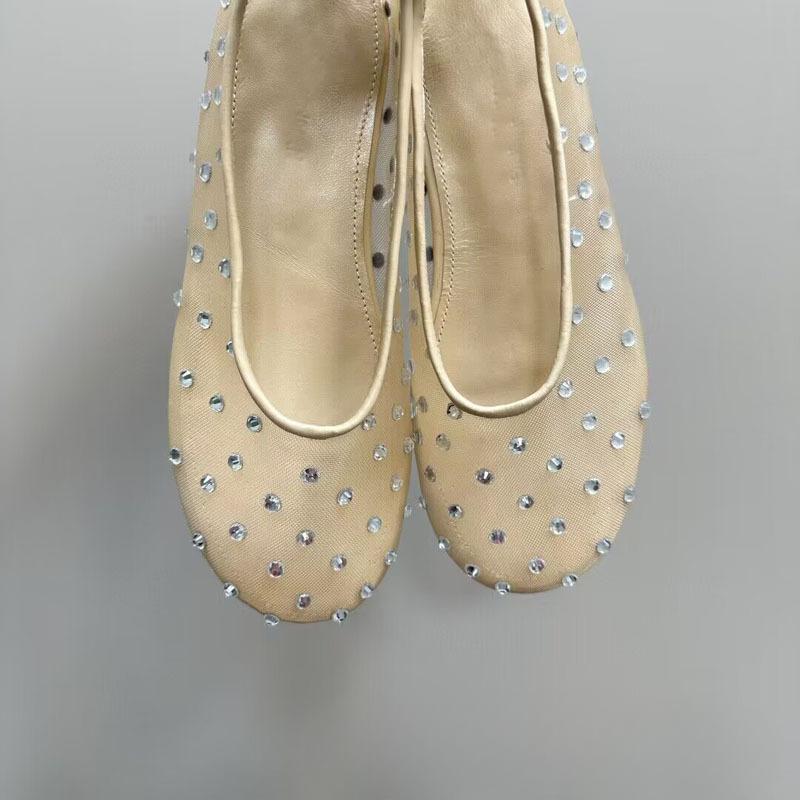 Fashion Solid Color Concise Flat Sole Single Shoe Black Punk Style 2024 Spring Summer New Fashion Women Shoes Size 36-45 Handmade Shoe