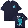Rapper Plk Mental Album Grafik T-Shirt Herren Damen Hip Hop Mode Popmusik T-Shirts Herren Vintage Übergroße T-Shirts Streetwear